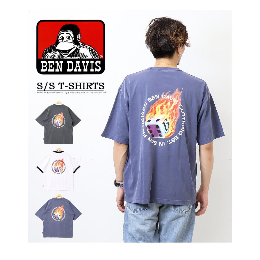 BEN DAVIS（ベンデイビス） ピグメント フレイム ダイス 半袖Tシャツ
