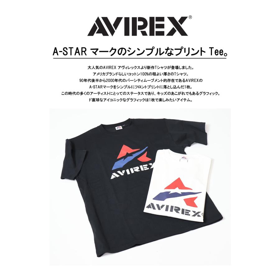 AVIREX（アヴィレックス） 20%OFF SALE セール Aスター 半袖Tシャツ