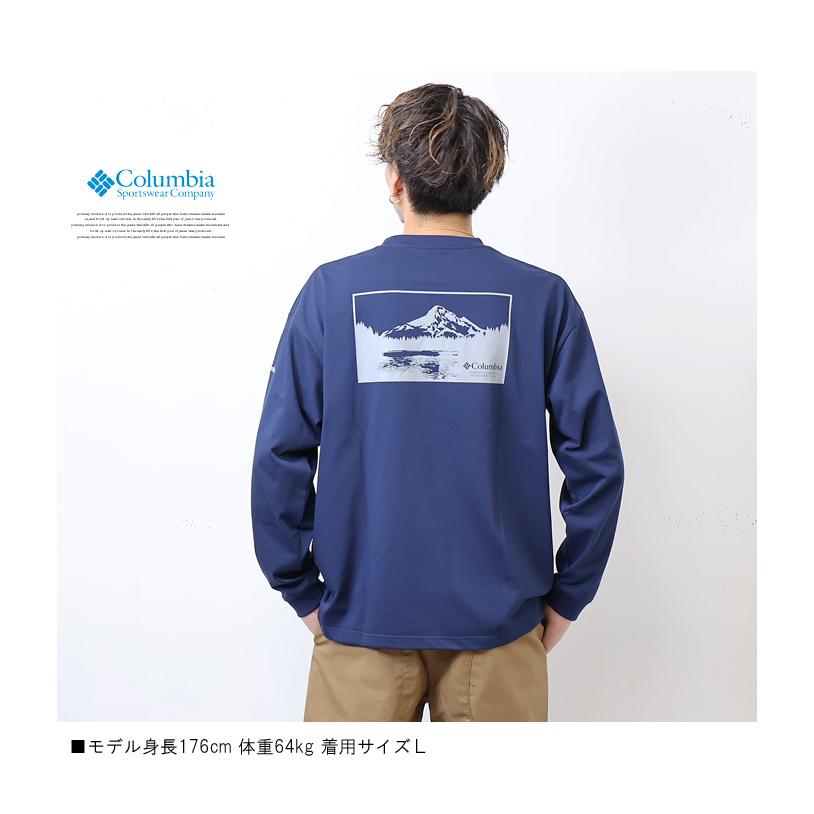 Columbia コロンビア ミラーズクレスト ロングスリーブTシャツ バックプリント 長袖Tシャツ ロンT 長T メンズ 送料無料 PM6812｜rexone｜13