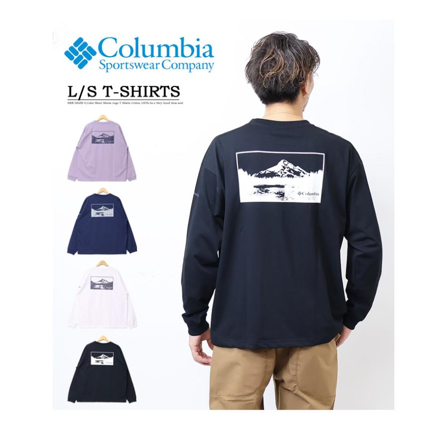 Columbia コロンビア ミラーズクレスト ロングスリーブTシャツ バックプリント 長袖Tシャツ ロンT 長T メンズ 送料無料 PM6812｜rexone｜02