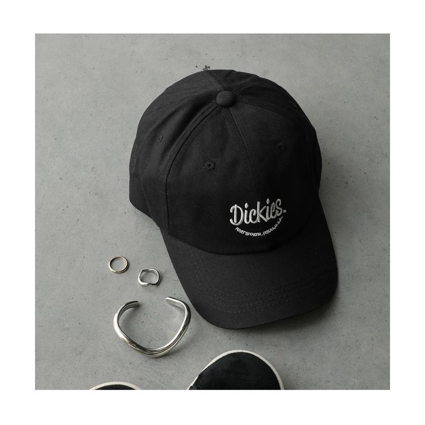 Dickies ブラック キャップ SKATEBOARD刺繍 Dickies ブラック キャップ アウトドア キャンプ ゴルフ 野球