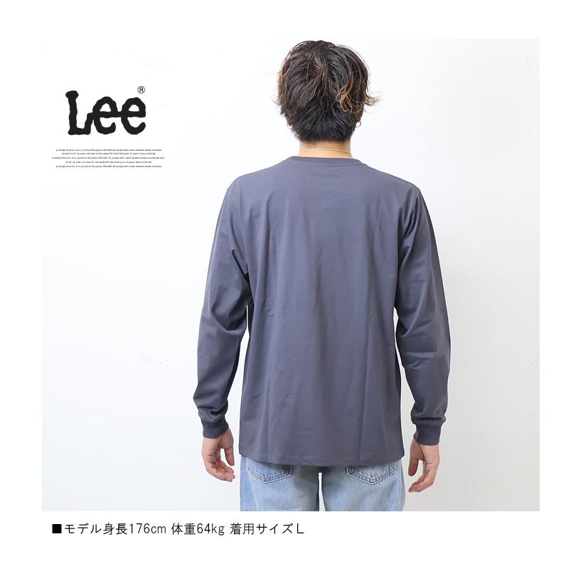 Lee リー デニムポケット 長袖Tシャツ 胸ポケット メンズ レディース ユニセックス ポケットTシャツ ポケT ロゴＴシャツ ロンT 長T 送料無料 Lee LT3090｜rexone｜09