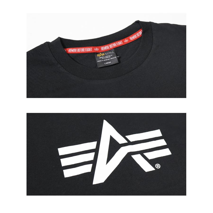 ALPHA INDUSTRIES アルファ インダストリーズ ロゴプリント 長袖 Tシャツ A-MARK プリントTシャツ メンズ 長T ロンＴ 長袖Tシャツ TC1590｜rexone｜18