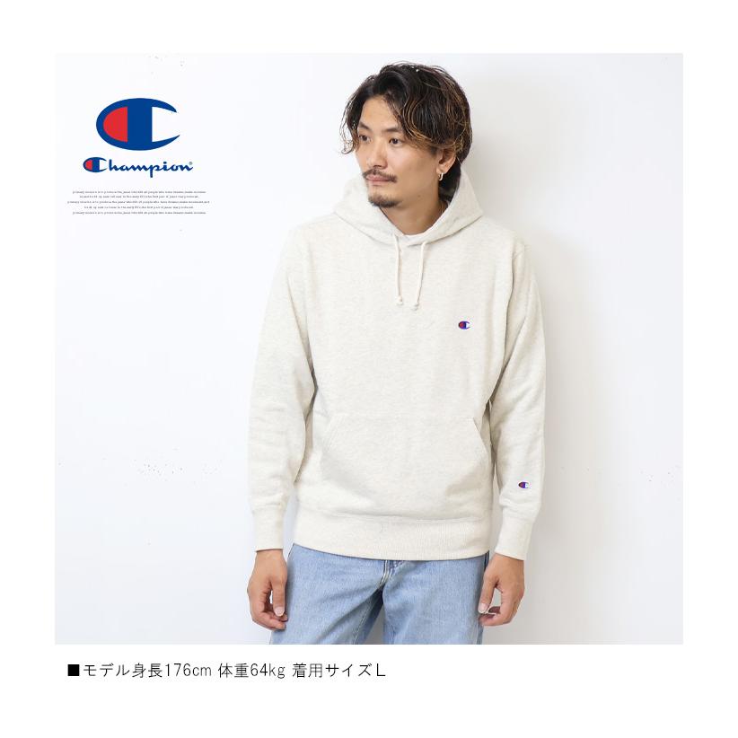 Champion チャンピオン プルオーバー スウェットパーカー 裏毛 プルパーカー ワンポイント フーディ ベーシック 定番 ユニセックス 無地 送料無料 C3-Y136｜rexone｜09