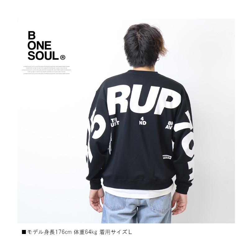 B ONE SOUL（ビーワンソウル） バックビッグロゴ スウェットシャツ