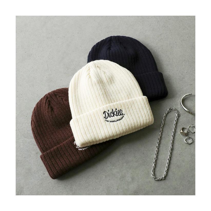 Dickies ディッキーズ ロゴ刺繍 ニットワッチ ニットキャップ ニット帽 メンズ レディース ユニセックス カフニット ビーニー ブランドロゴ 80056200 | Dickies | 02