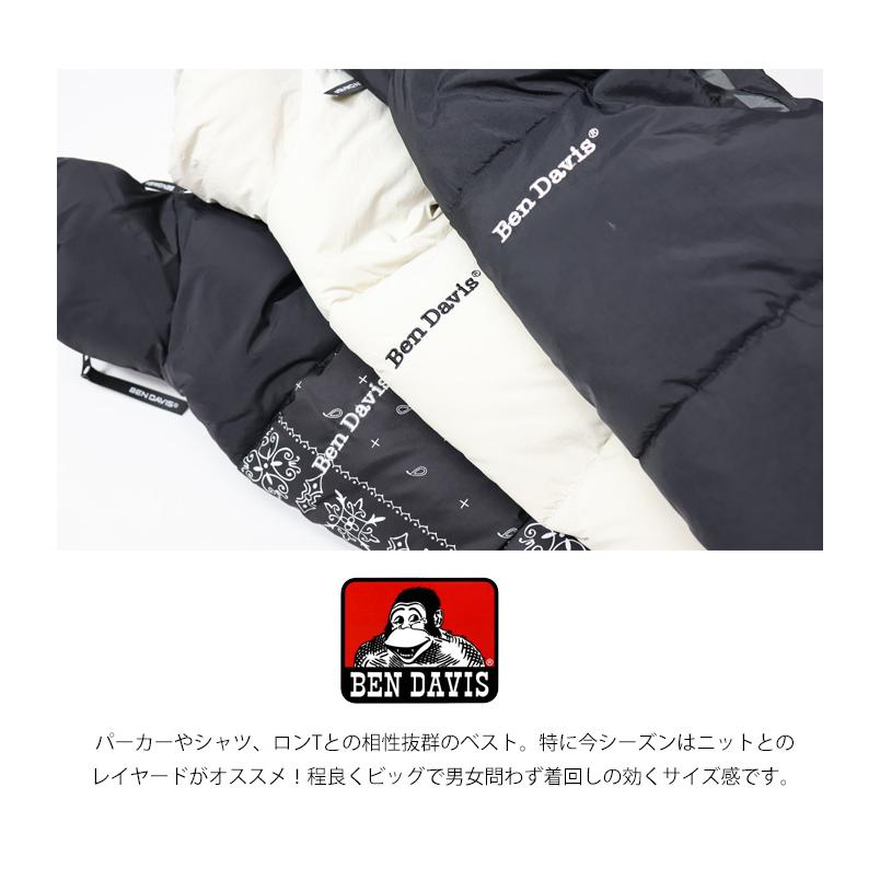BEN DAVIS ベンデイビス ワンポイント刺繍 フェイクダウン 中綿 BEN DAVIS ベンデイビス ワンポイント刺繍 フェイクダウン 中綿