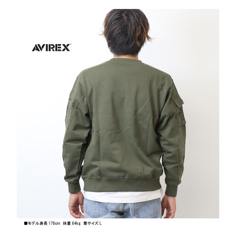 AVIREX（アヴィレックス） ファティーグ クルーネックスウェット 裏毛