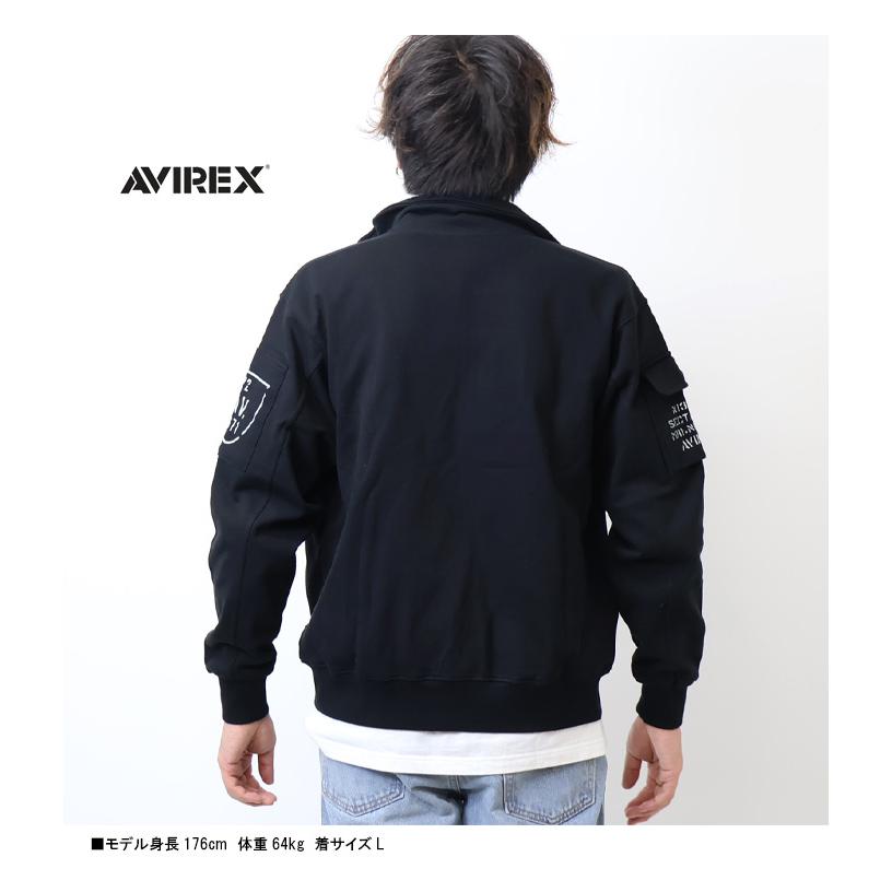AVIREX（アヴィレックス） ファティーグ スタンドジップジャケット 裏