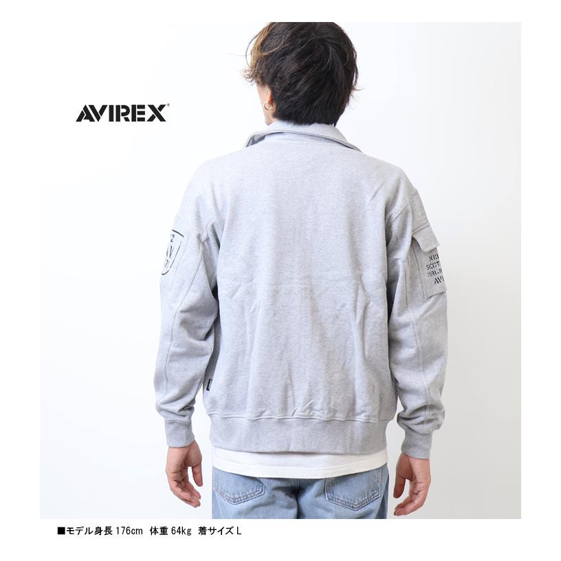 AVIREX（アヴィレックス） ファティーグ スタンドジップジャケット 裏