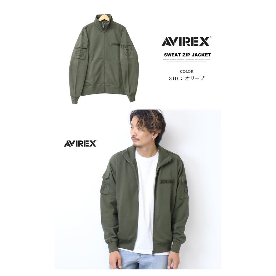 AVIREX（アヴィレックス） ファティーグ スタンドジップジャケット 裏