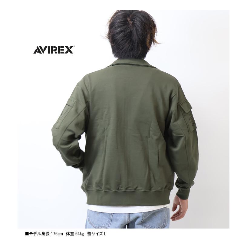AVIREX（アヴィレックス） ファティーグ スタンドジップジャケット 裏 