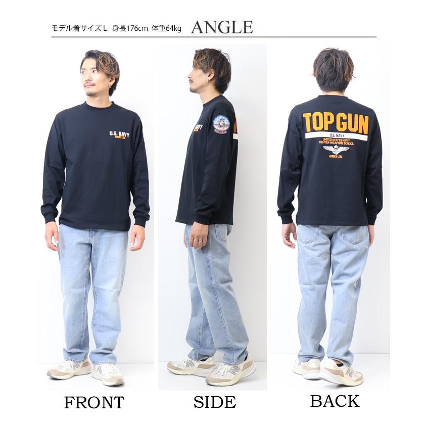 AVIREX アヴィレックス TOP GUN トップガン 長袖Tシャツ サガラ AVIREX アヴィレックス TOP GUN トップガン 長袖Tシャツ サガラ