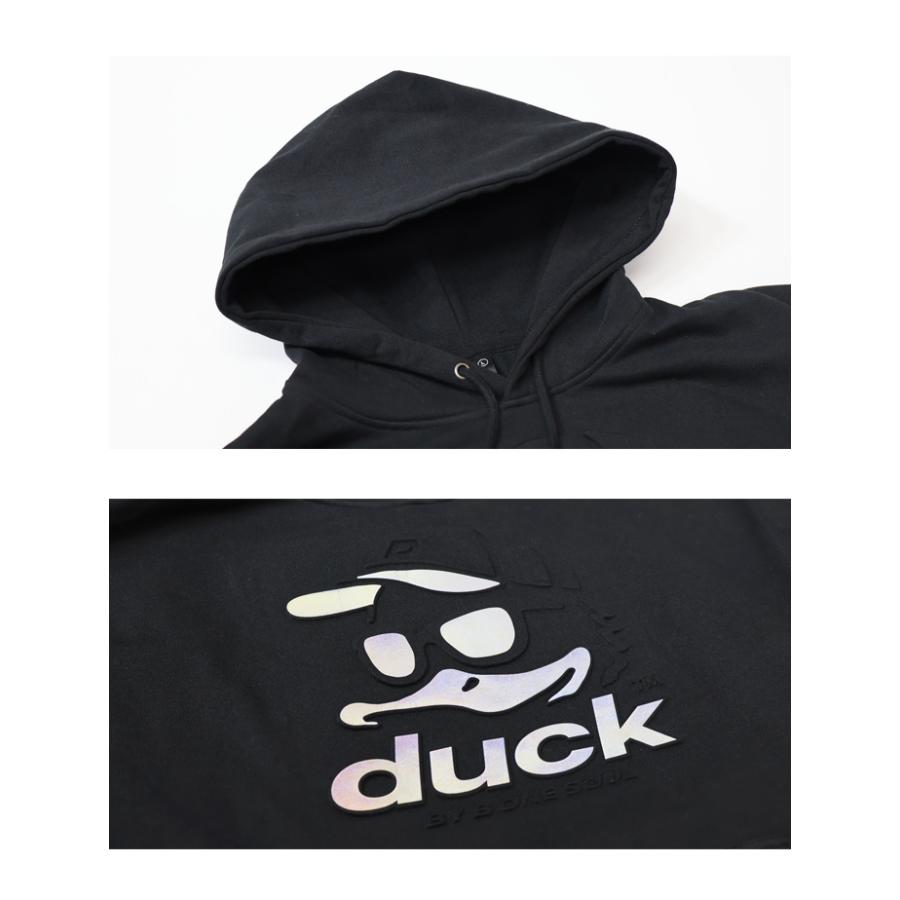 Duck Dude（ダックデュード） メタリックエンボス スウェットパーカー
