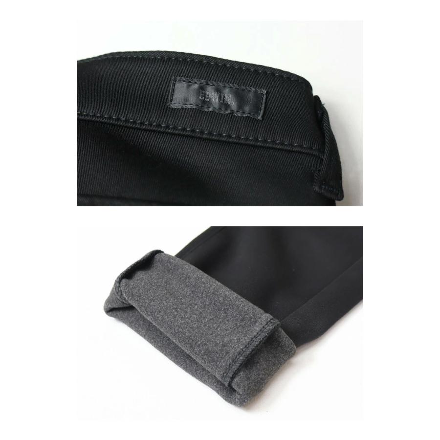 SALE セール EDWIN エドウィン レディース MEB01W ハタラクロ 裏フリース ブーツカット 暖パン 暖かいパンツ パンツ ストレッチ 仕事着 作業着 送料無料 | EDWIN | 11