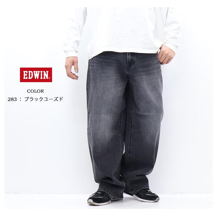 503 EDWIN エドウイン K80240 ワイドストレート デニムパンツ バギー