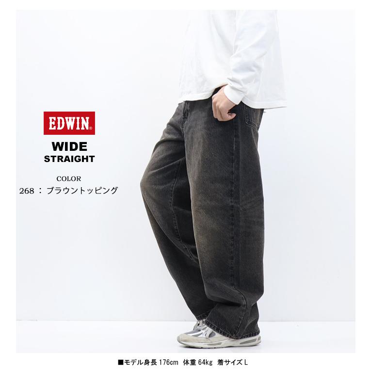 edwina horl ワイドバギーデニム Edwina Horl (エドウィナ ホール) ワイドバギーパンツ ブラック - メルカリ