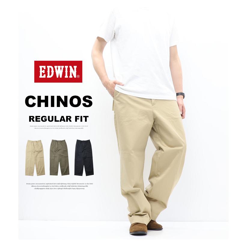 EDWIN（エドウィン） KHAKIS レギュラーフィット チノパンツ