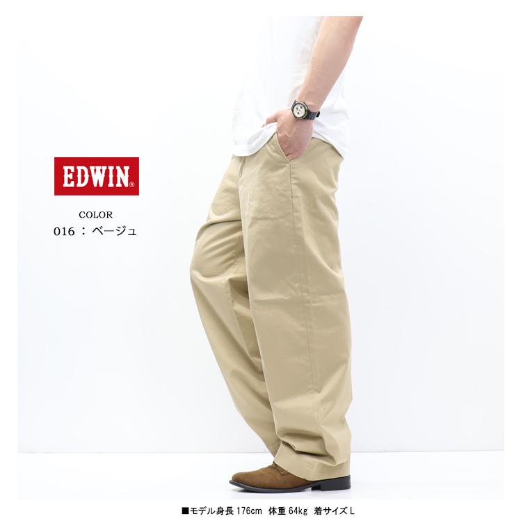 EDWIN（エドウィン） KHAKIS レギュラーフィット チノパンツ