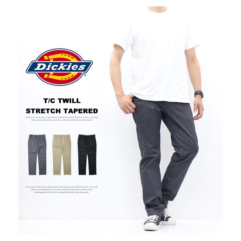 Dickies ディッキーズ TCツイル 5ポケット テーパードパンツ 81410200 微弱ストレッチ カラーパンツ ワークパンツ チノパンツ メンズ ロングパンツ ボトムス_1