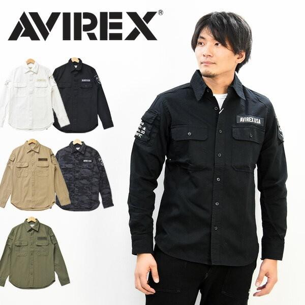 本店は Avirex アビレックス 長袖 ファティーグ カーキシャツ 長袖シャツ 羽織り 袖ポケット メンズ トップス ミリタリーシャツ ファティーグ シャツ 送料無料 開店祝い Zoetalentsolutions Com