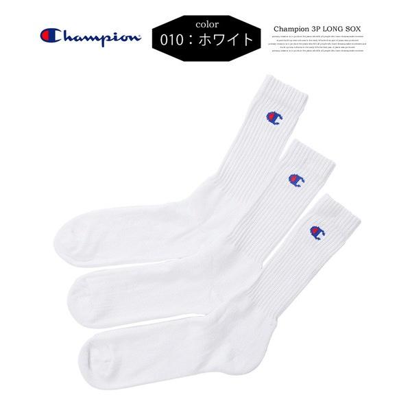 Champion チャンピオン 3P ロングソックス Cロゴ 25〜27cm 靴下 3足セット メンズ 定番 CMSCH001　 | Champion | 01