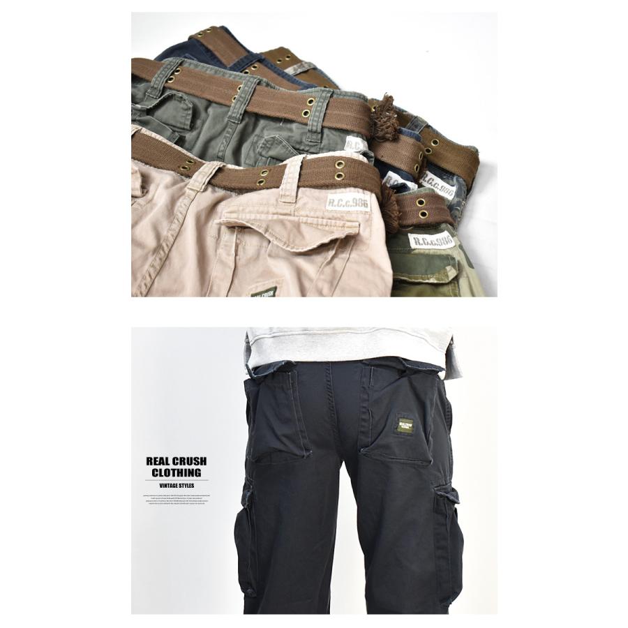 EDWIN REAL CRUSH CLOTHING ベルト付き カーゴパンツ ツイル EDWIN REAL CRUSH CLOTHING ベルト付き カーゴパンツ ツイル