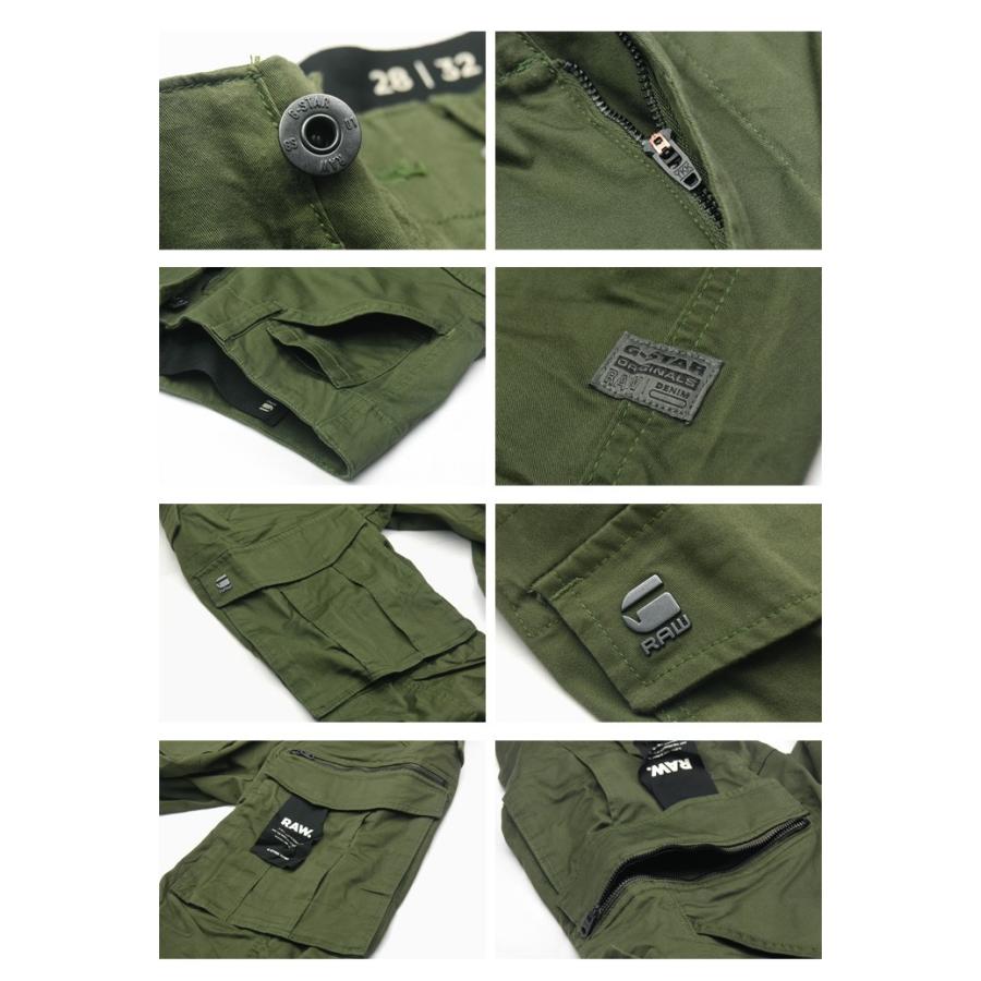 G-STAR RAW ジースターロウ カーゴパンツ テーパードパンツ Rovic Zip 3D Tapered 送料無料 D02190-5126-6059 DK BRONZE GREEN｜rexone｜06