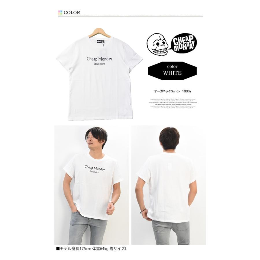 SALE CHEAP MONDAY チープマンデー　プリント 半袖 Tシャツ 半T メンズ レディース ユニセックス ロゴTシャツ カットソー インナー 0638599 | CHEAP MONDAY | 03