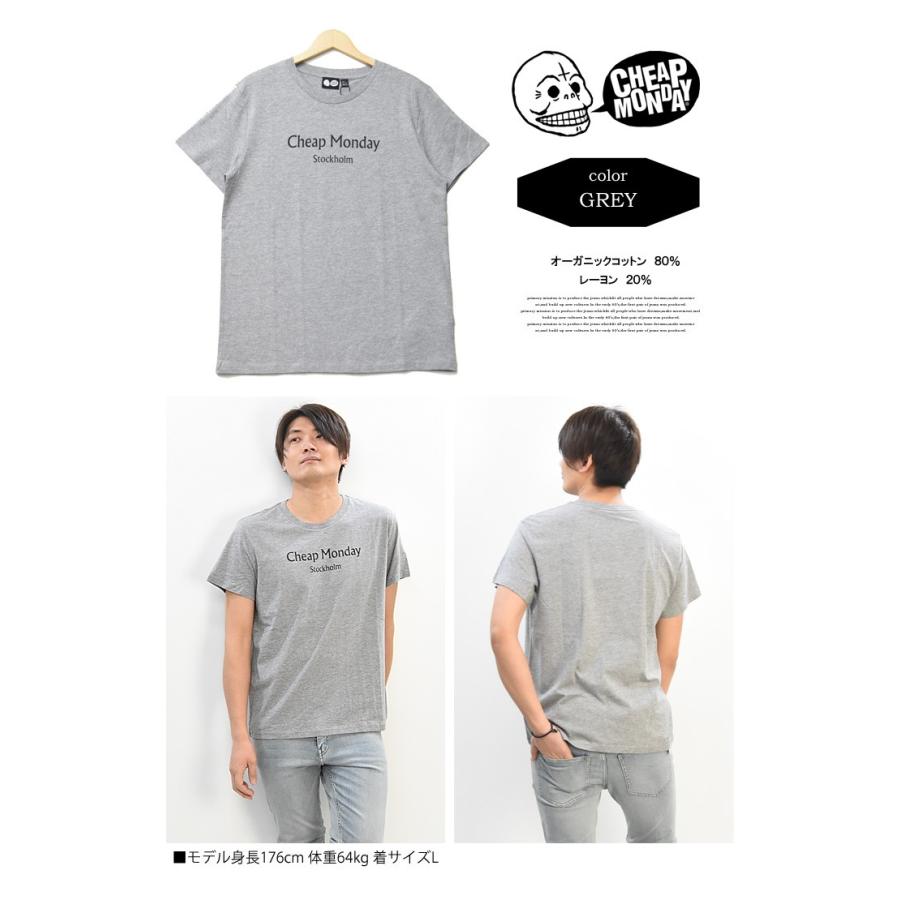 SALE CHEAP MONDAY チープマンデー　プリント 半袖 Tシャツ 半T メンズ レディース ユニセックス ロゴTシャツ カットソー インナー 0638599 | CHEAP MONDAY | 04