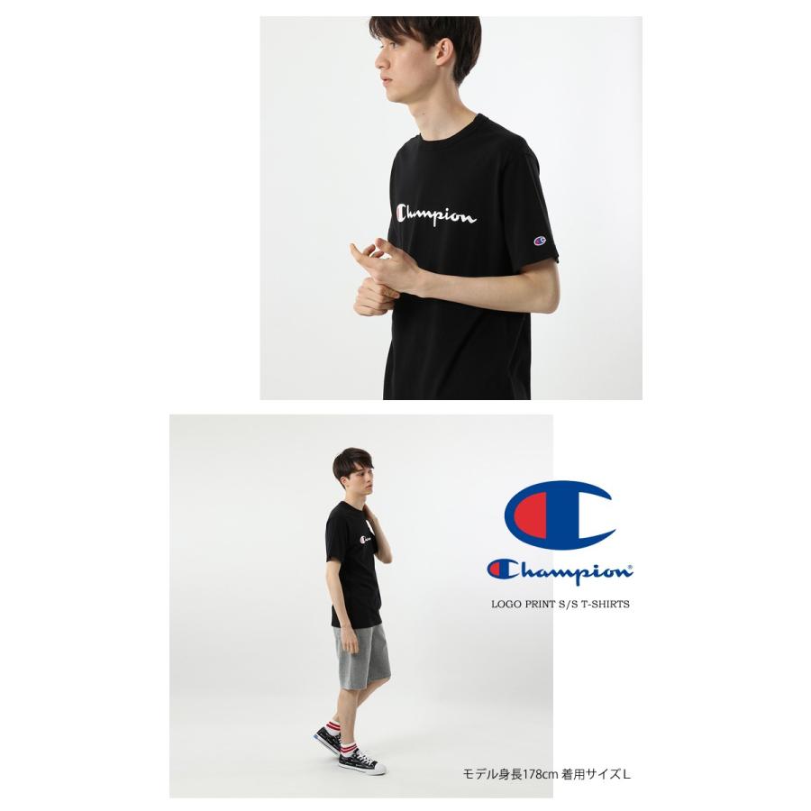 大きいサイズ Champion チャンピオン ロゴプリント 半袖Tシャツ メンズ レディース ユニセックス プリントＴシャツ ロゴＴシャツ 定番 C3-P302L | Champion | 06