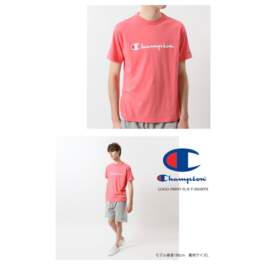 大きいサイズ Champion チャンピオン ロゴプリント 半袖Tシャツ メンズ レディース ユニセックス プリントＴシャツ ロゴＴシャツ 定番 C3-P302L | Champion | 07
