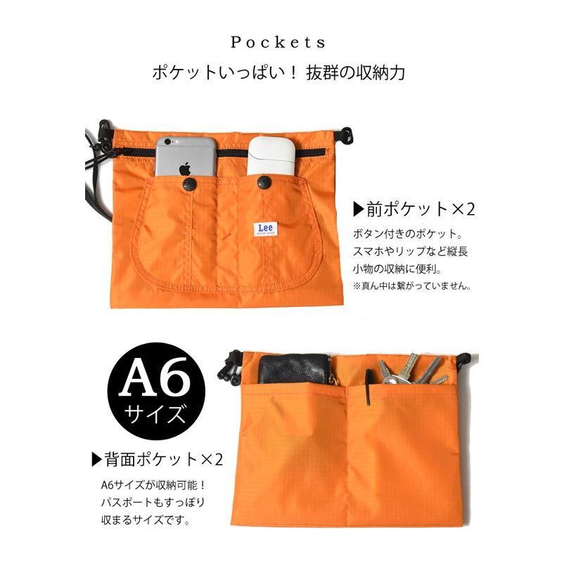 Lee リー オーバーオールポケット サコッシュ バッグ メンズ レディース ユニセックス キッズ ショルダーバッグ ボディバッグ ナイロン 送料無料 LA0258 | Lee | 07
