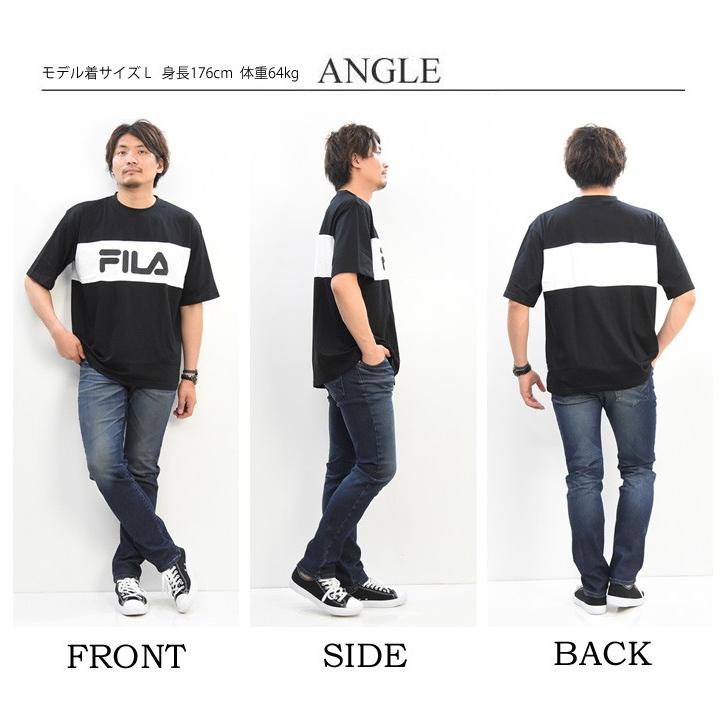 SALE セール FILA フィラ 切り替え ロゴプリント 半袖 Tシャツ ビッグTシャツ FM4799 | FILA | 06
