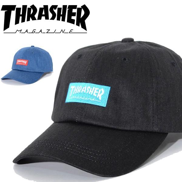 THRASHER スラッシャー  ローキャップ 帽子 ストラップバック  MAGロゴ刺繍 帽子 19TH-C01｜rexone