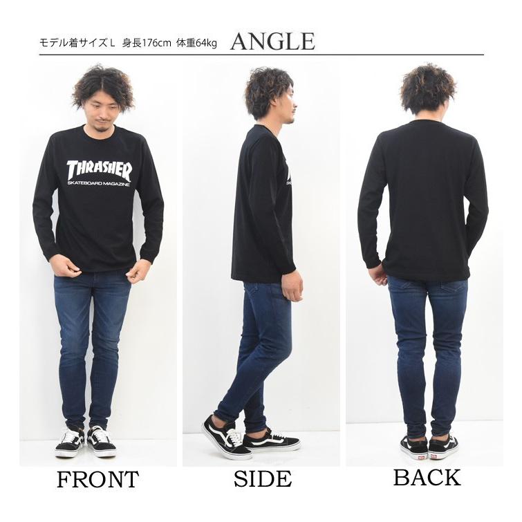 THRASHER（スラッシャー） マグロゴプリント 長袖 Tシャツ ロゴTシャツ