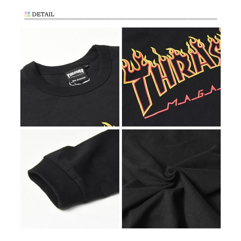 THRASHER（スラッシャー） SALE セール フレイムロゴプリント 長袖 T