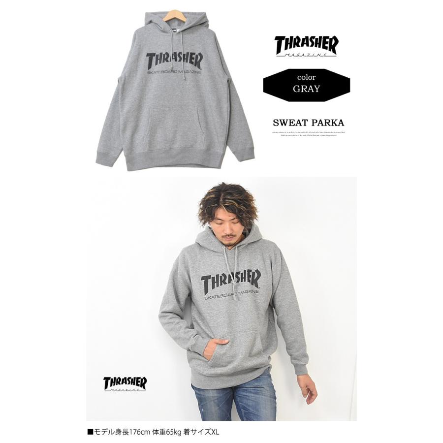 THRASHER（スラッシャー） ロゴプリント スウェットパーカー 裏起毛