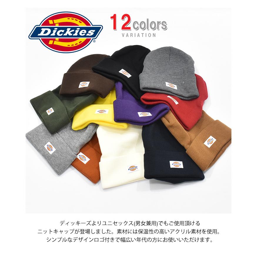 Dickies ディッキーズ ニットワッチ ニットキャップ ニット帽 カフニット ビーニー ブランドロゴ 定番 14020100 | Dickies | 01