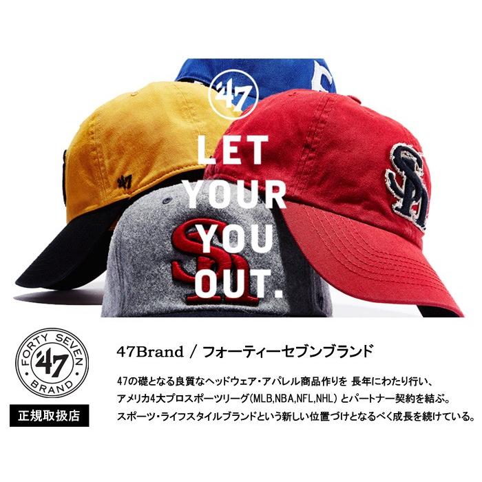 47 BRAND フォーティーセブンブランド ヤンキース トリップ ストライプ キャップ 帽子 ’47 クリーンナップ ローキャップ B-TRPSP17GWS-NYE ネイビー | NEW ERA | 01