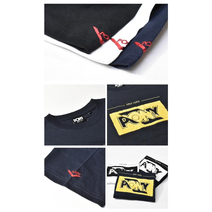 SALE セール PONY ポニー サガラ刺繍 ロゴ 半袖 Tシャツ USAコットン 半T ボックスロゴ 半袖Tシャツ ロゴ刺繍 ロゴTシャツ P1914001 | GRAMICCI | 11