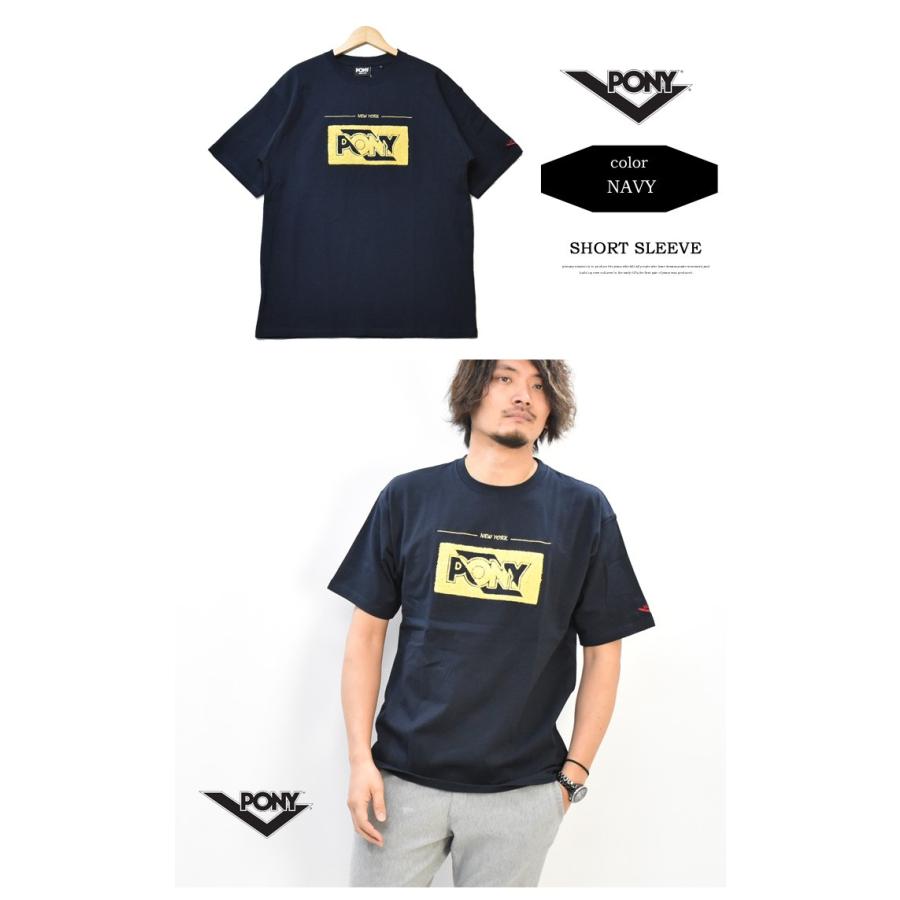 SALE セール PONY ポニー サガラ刺繍 ロゴ 半袖 Tシャツ USAコットン 半T ボックスロゴ 半袖Tシャツ ロゴ刺繍 ロゴTシャツ P1914001 | GRAMICCI | 05