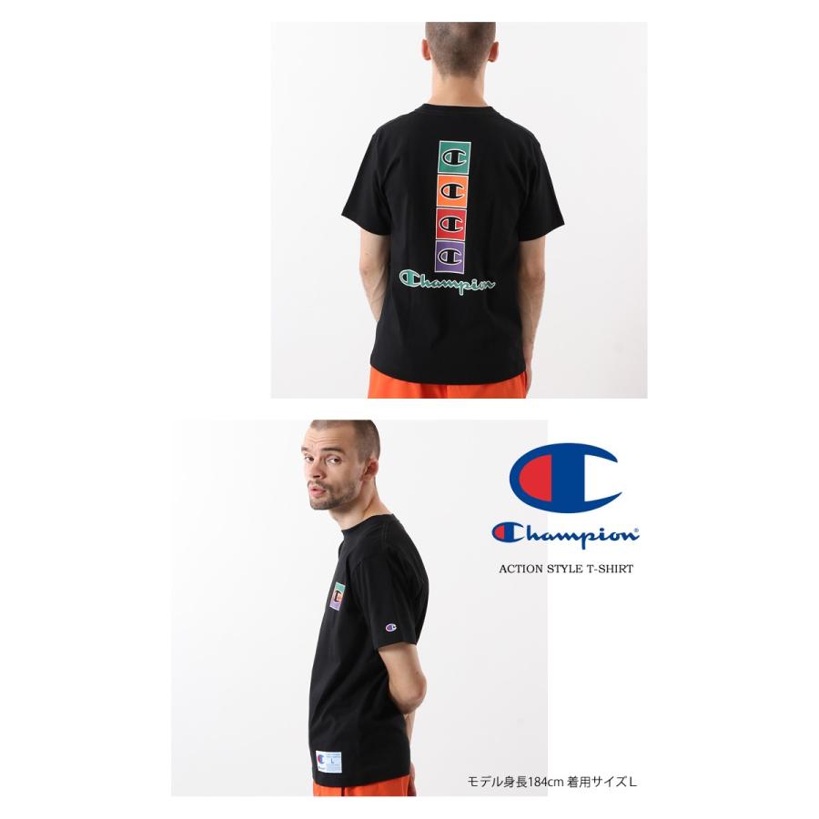 Champion チャンピオン ロゴプリント 半袖 Tシャツ バック