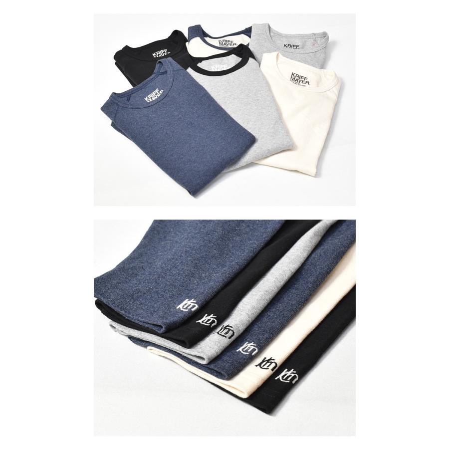 SALE セール KRIFF MAYER クリフメイヤー スーパーヘビーリップル 7分袖Tシャツ 半端袖 カットソー メンズ クルーネック ラグランスリーブ インナー 1957206 | KRIFF MAYER | 09