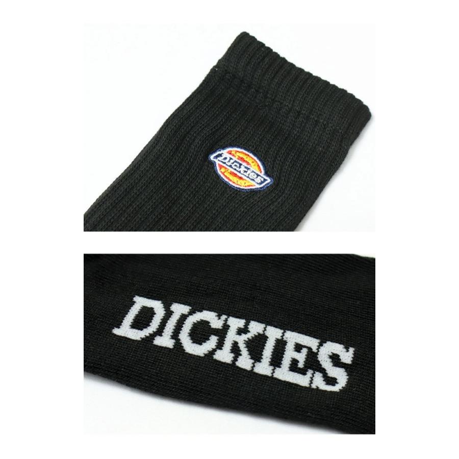 Dickies（ディッキーズ） 3P ソックス ロゴ刺繍 クルーソックス 靴下