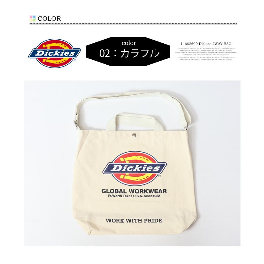 DIESEL ディーゼルフロッキープリント2wayトートバッグ ショルダーバッグ Dickies（ディッキーズ） ロゴプリント 2WAYバッグ ショルダーバッグ