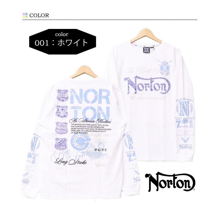 Norton ノートン ブルーペイズリー MAX ロンT メンズ カットソー 長T 長袖Tシャツ 送料無料 241N1109B｜rexone｜04