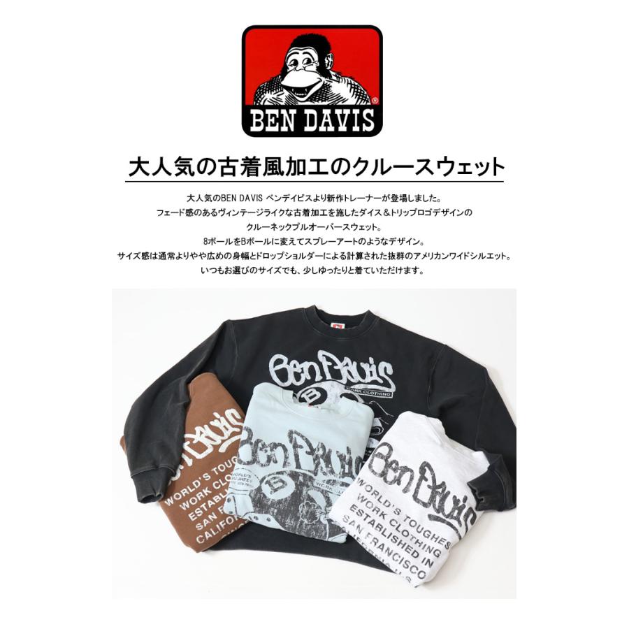 BEN DAVIS（ベンデイビス） ヴィンテージ加工 ハードバイオウォッシュ