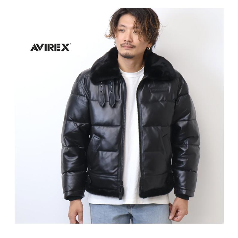 AVIREX アヴィレックス レザー ダウンジャケット B-3 ボンバー AVIREX アヴィレックス レザー ダウンジャケット B-3 ボンバー