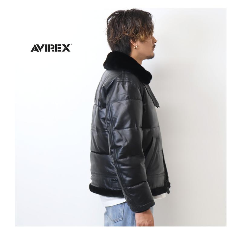 AVIREX アヴィレックス レザー ダウンジャケット B-3 ボンバー AVIREX アヴィレックス レザー ダウンジャケット B-3 ボンバー